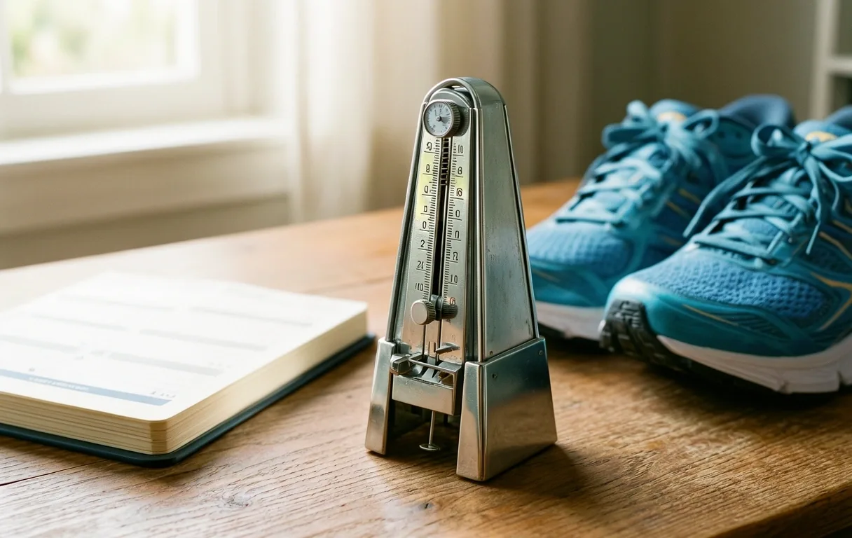 Mechanical precision metaphor for body rhythm
